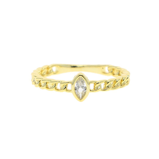 Marquise Chain Ring